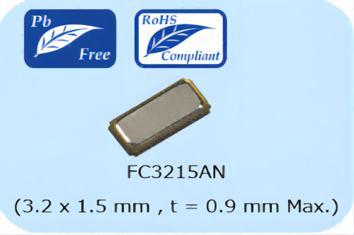 无铅/低ESR 32.768 kHz晶体单元 FC3215AN